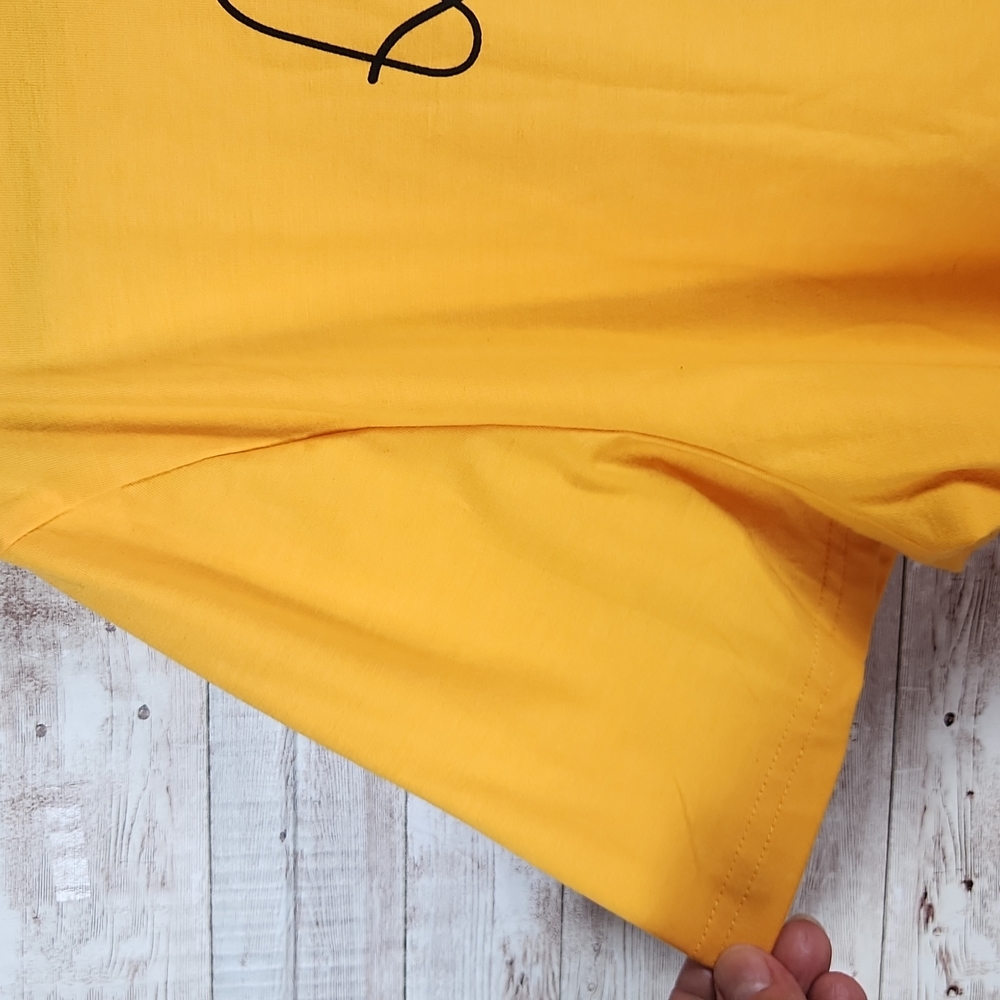 Shein, Women's Yellow Gold Tee-shirt, Curve, short sleeves, Sz 2XL - Picture 6 of 6